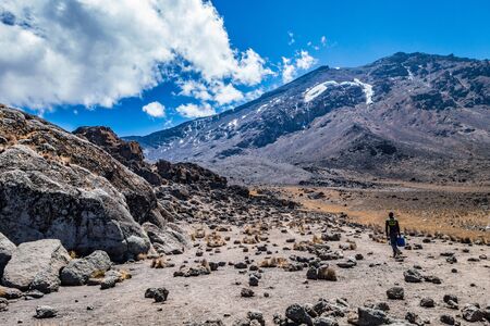 Kilimanjaro view from Machame routeの写真素材