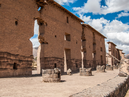 Raqchi Temple of Wiracocha site, Peruの写真素材
