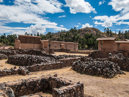 Raqchi Temple of Wiracocha site, Peruの写真素材