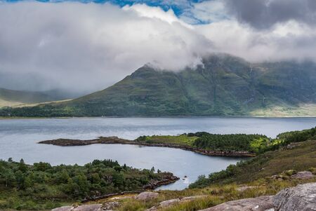 View from Loch Torridon in highlandsの写真素材