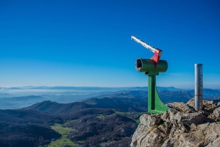 Aizkorri mountain top peak near Zegama, Euskadiの写真素材