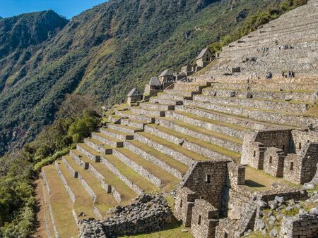 Machu Picchu panoramic view at dawn, Peru