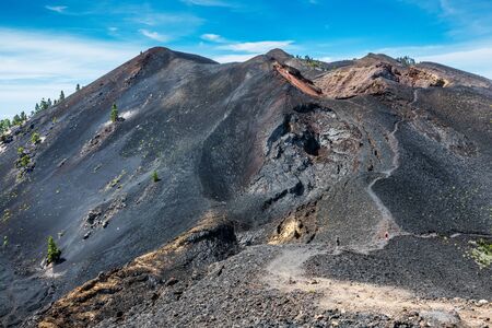 La Palma volcanos landscape in Canary Islands, Spainの写真素材