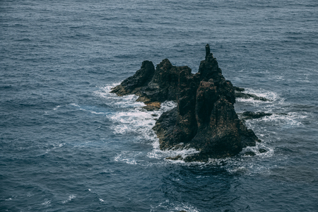 Rocks in Benijo beach, Tenerife, Canary Islandsの写真素材