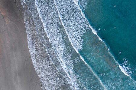 Surf and waves in the coast of Deba, in Basque Countryの写真素材