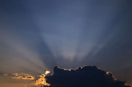 The peaceful sky with beautiful clouds when you can dream