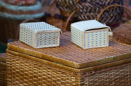 Boxes twigs are sold at the fair ideasの写真素材