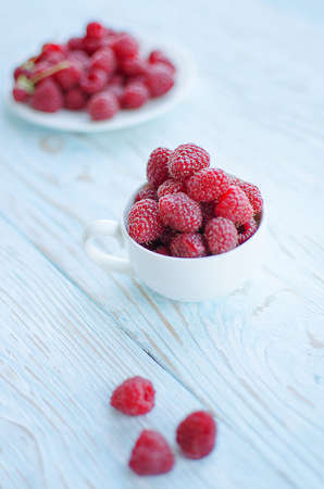 Sweet delicious berries for dessert in summer