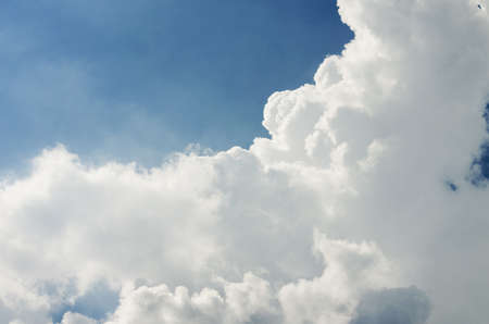 furry clouds on a blue sky on a beautiful summer weather