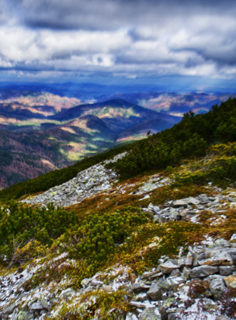 Mountains are a great trekking holiday at any time of the yearの写真素材