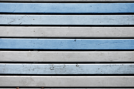Wooden blue and white horizontal boards. Background for designの写真素材