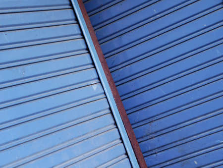   blue metal roller shutter door  
