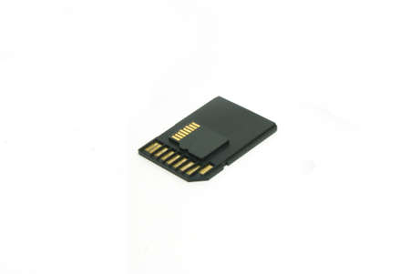 SD and MicroSD cards isolated on the white background