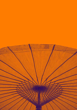   Detail of umbrella with Thai ornament                       