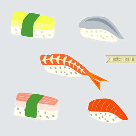 Sushiのイラスト素材