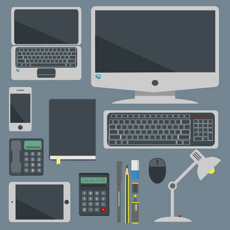 business office iconsのイラスト素材