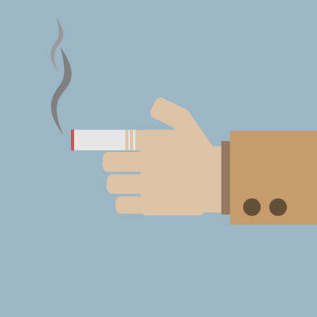Smoking dangerous cigaretteのイラスト素材