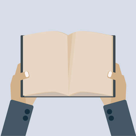 reading bookのイラスト素材