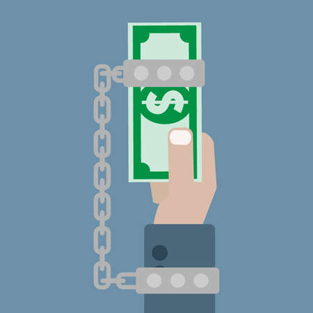 debt conceptのイラスト素材