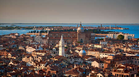 View from Campanile di San Marco Venice Italyの写真素材