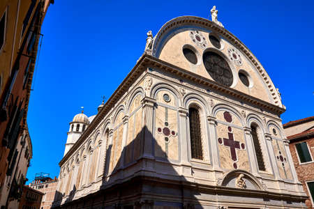 Chiesa di Santa Maria dei Miracoli Venice Italyの写真素材