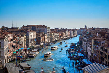 View from Fondaco dei Tedeschi Venice Italyの写真素材
