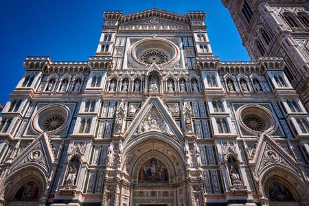 Duomo Cathedral of Santa Maria del Fiore Florence Italyの写真素材