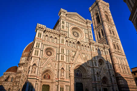 Duomo Cathedral of Santa Maria del Fiore Florence Italyの写真素材