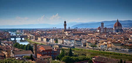 Piazzale Michelangelo Florence Italyの写真素材