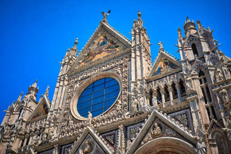 Siena cathedral Duomo di Siena Italyの写真素材