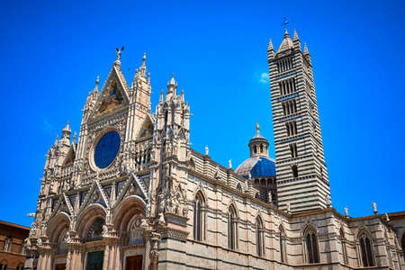 Siena cathedral Duomo di Siena Italyの写真素材