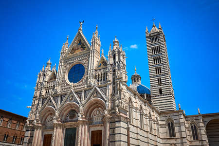 Siena cathedral Duomo di Siena Italyの写真素材