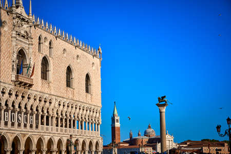 Doge's Palace Palazzo Ducale Piazza San Marco Venice Italyのeditorial素材