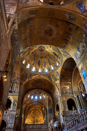 Saint Mark's Basilica inside Venice Italyのeditorial素材