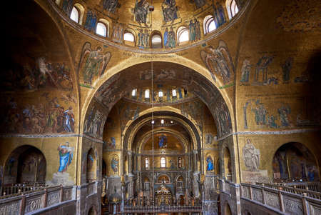 Saint Mark's Basilica inside Venice Italyのeditorial素材