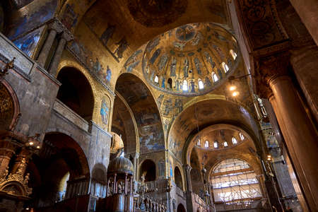 Saint Mark's Basilica inside Venice Italyのeditorial素材