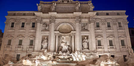 Trevi Fountain Piazza di Trevi Rome Italyの写真素材