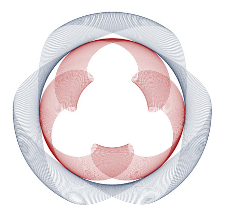 Abstract geometric border in red and black for signet, monograms,labels,の写真素材