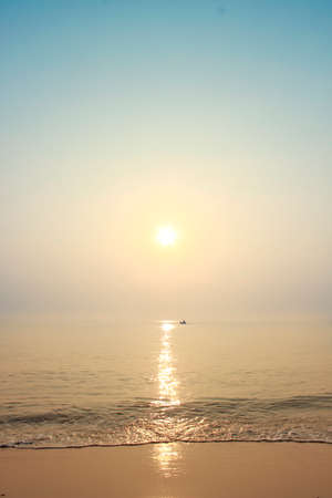 Sunset on the beachの写真素材