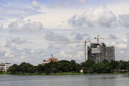 In construction , Khonkaen , Thailandの写真素材