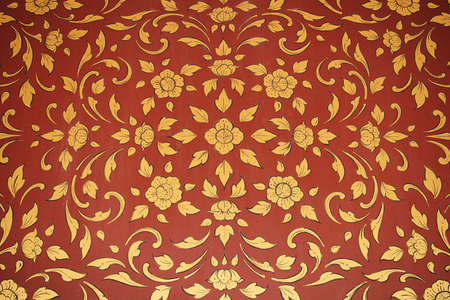 Vintage wallpaper pattern with floral backgroundの写真素材