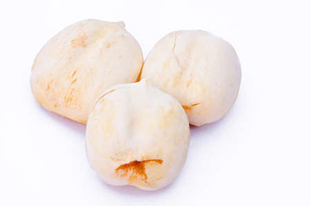 No crust Asian Palmyra palm, Toddy palm, Sugar palm isolated on white background.の写真素材