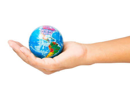 World in handの写真素材