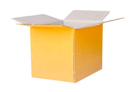 Boxes made of corrugated cardboard made of recycled paper intended for the packagingの写真素材