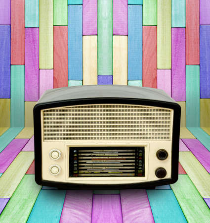 colorful wooden wall background.の写真素材