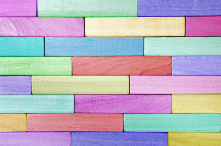 colorful wooden wall background.の写真素材