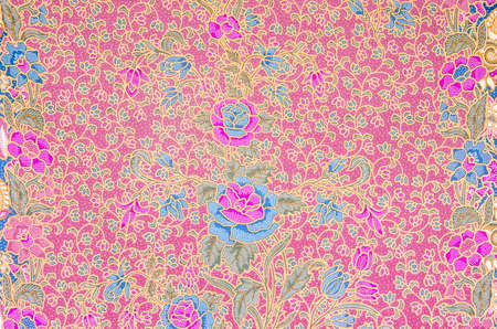 Pattern for traditional clothes include batikの写真素材