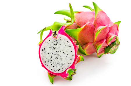 Dragon Fruit isolated on white background.の写真素材