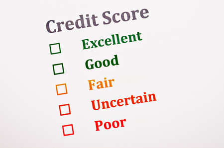 Credit score form.の写真素材