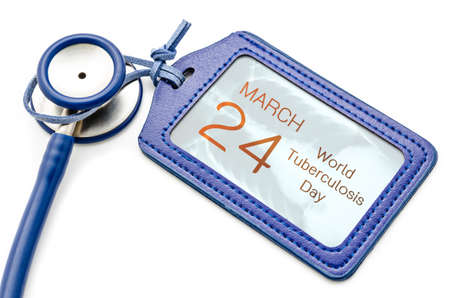 World Tuberculosis Day and  x ray of pulmonary lung disease lung with stethoscope medical.